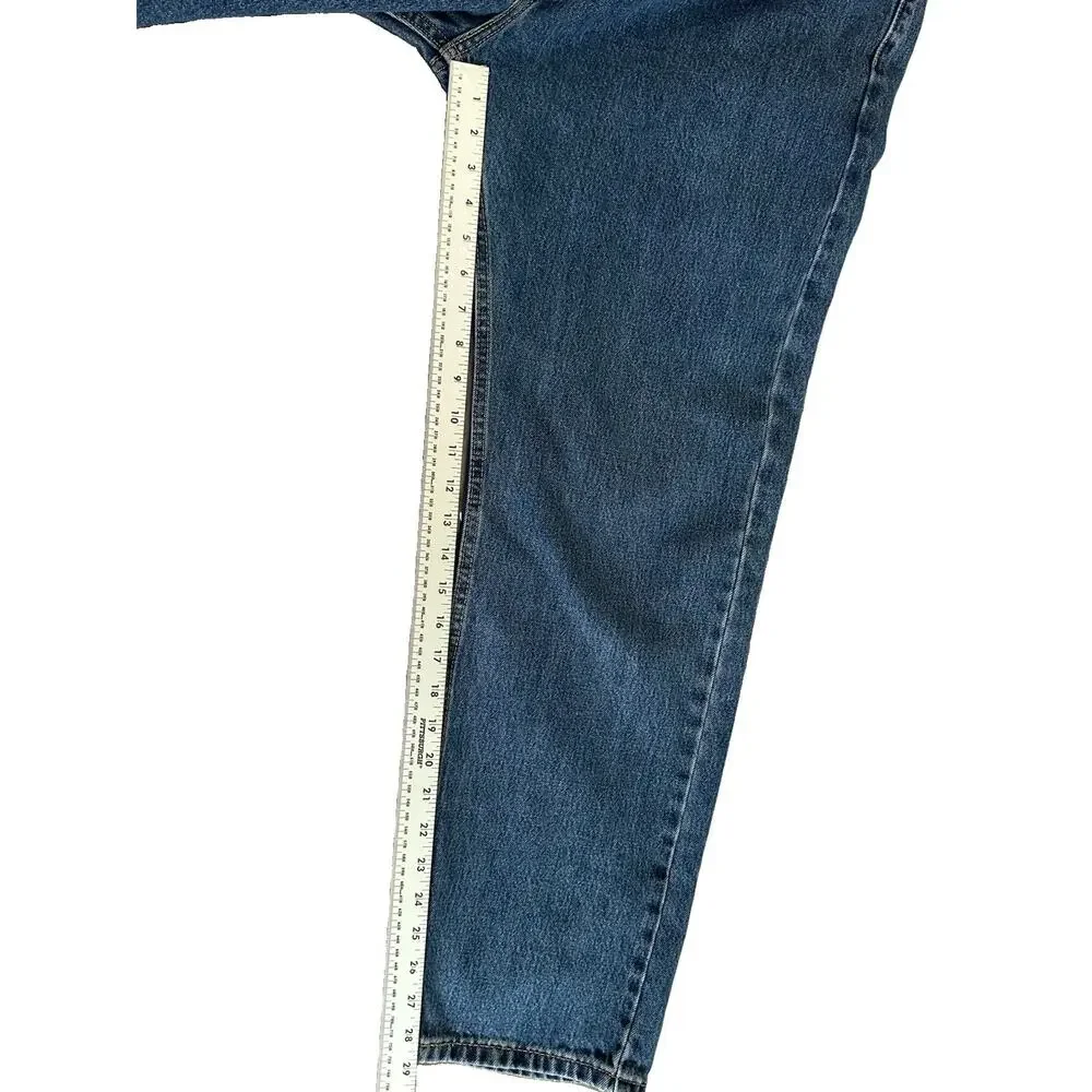 Levi's 505 Jeans Mens 38x30 Regular Fit Straight Leg Denim Cotton Medium Wash
